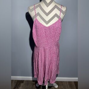 Old Navy Pink and White Striped Dress